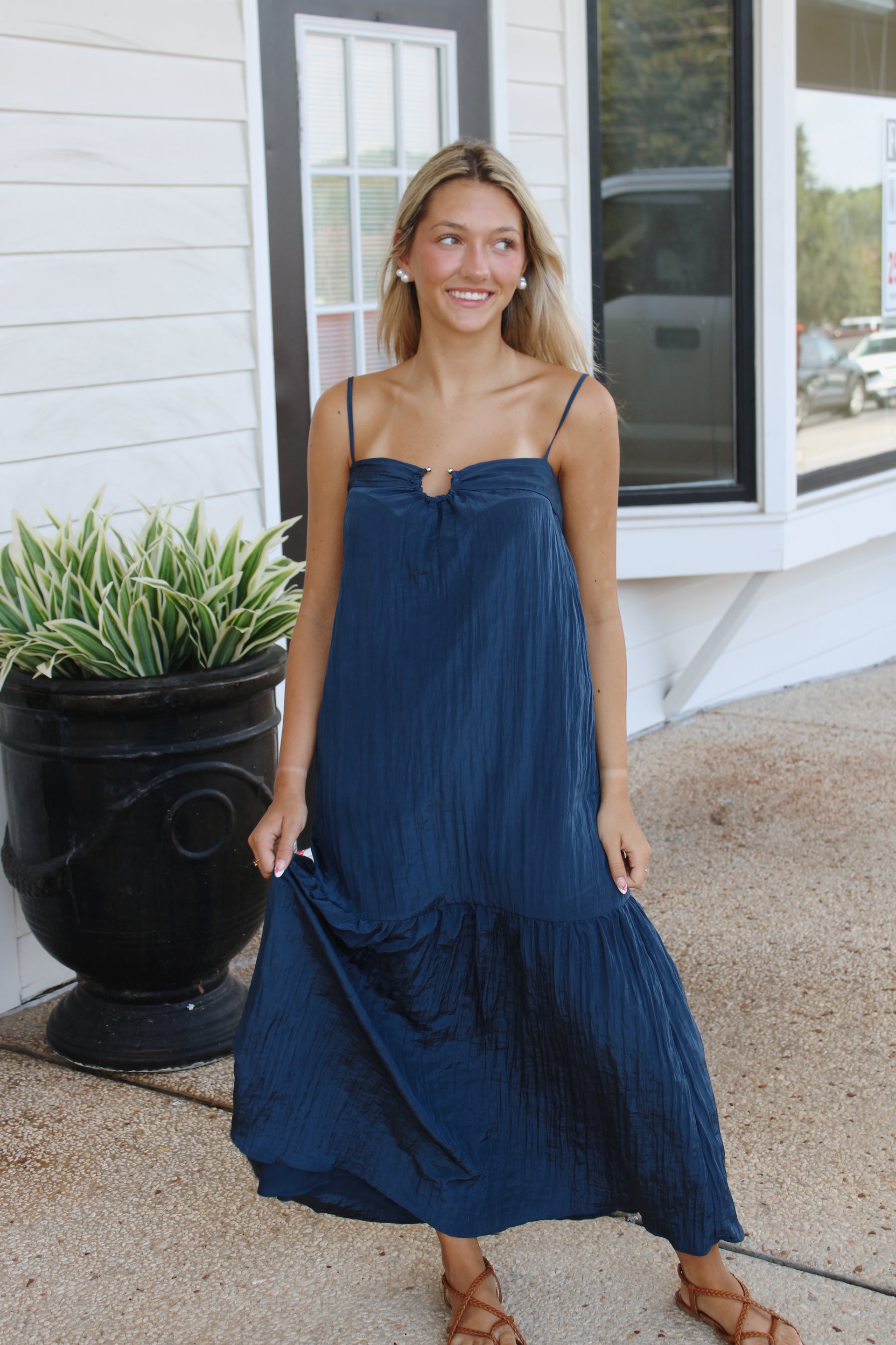 Endless Summer Maxi Dress/ Navy – Silver Dollar Boutique